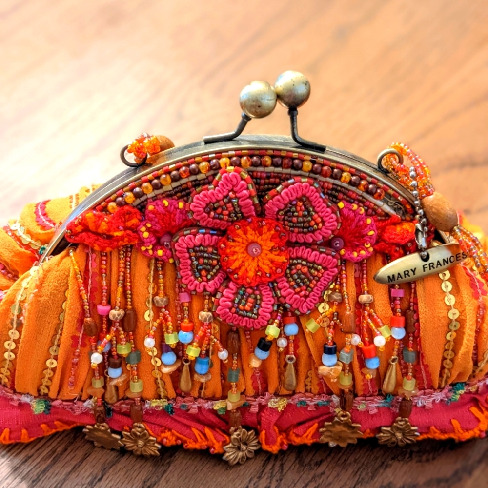 Beautiful beaded Mary Frances cocktail bag